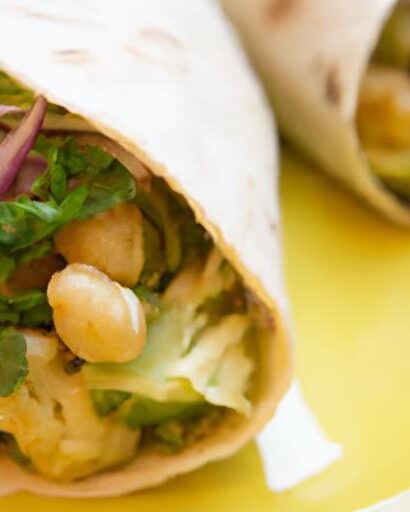 Brighten Lunch with a Zesty Lime Chickpea Cauliflower Wrap