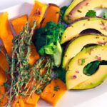 Bright Bites: Grilled Sweet Potato & Avocado Salad Delight