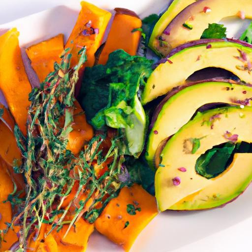 Bright Bites: Grilled Sweet Potato & Avocado Salad Delight