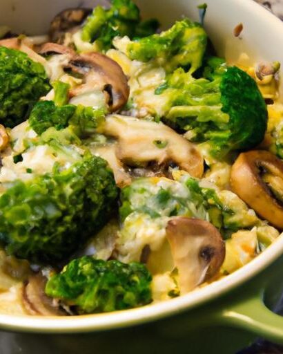 Creamy Broccoli Rice Casserole with Mushroom Magic