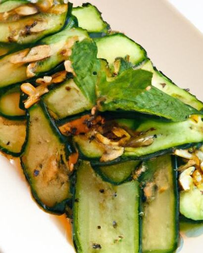 Zesty Spice Meets Crisp Cool: Asian Cucumber Salad Delight