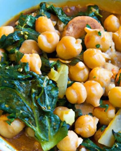 Hearty Cauliflower Chickpea Spinach Stew: A Nutritious Delight