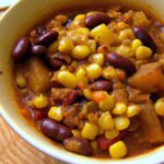 Hearty Vegan Chili with Kidney Beans and Sweet Corn Delight