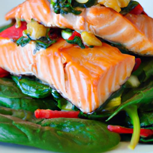 Bright Bites: Nourishing Salmon Spinach Salad Recipes
