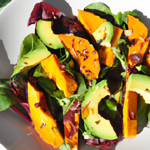 Bright Bites: Grilled Sweet Potato & Avocado Salad Delight