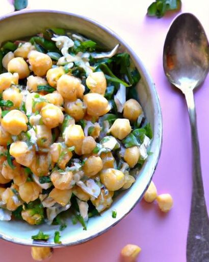 Zesty Chickpea Salad with Creamy Lemon Tahini Dressing