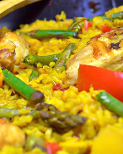 Savor the Flavor: Chicken & Veggie Spanish Paella Unveiled