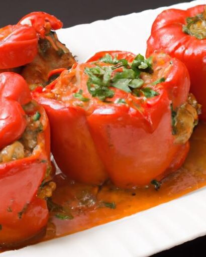 Classic Comfort: Old-Fashioned Stuffed Peppers in Tomato Sauce