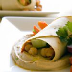 Fresh & Flavorful: Soft Wraps with Hummus and Veggies