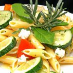 Zesty Greek Pasta Salad with Refreshing Lemon-Herb Vinaigrette