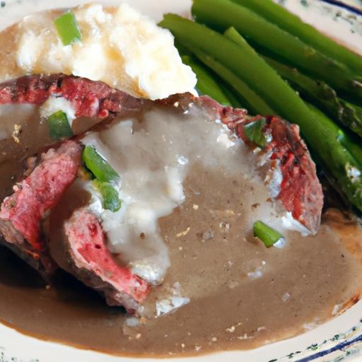 Savoring Classic Roast Beef with Creamy Gravy & Mash