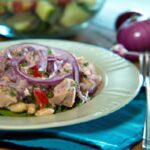 Fresh & Flavorful: White Bean Tuna Salad with Red Onion