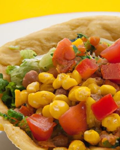 Crunchy Taco Salad Delight: Flavor Packed in a Tortilla Bowl