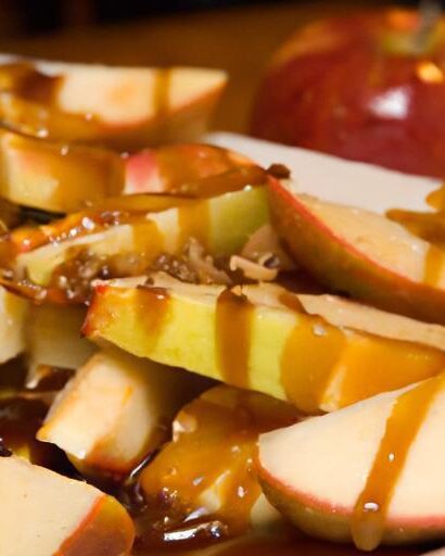 Sweet to Eat: Baked Apple Nachos with Caramel Drizzle