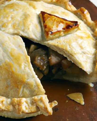 Hearty Steak & Mushroom Pie Topped with Golden Puff Pastry