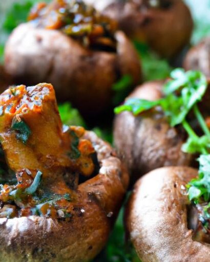 Delicious Vegan Stuffed Mushrooms: A Healthy Flavor Boost