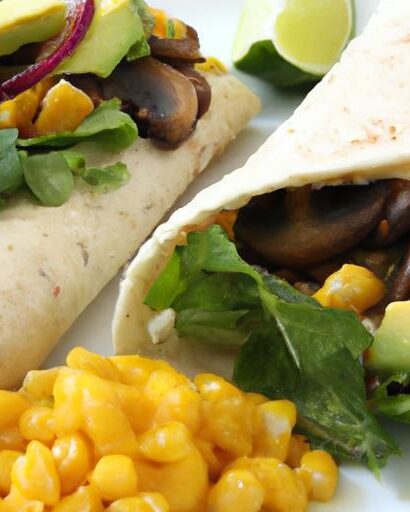 Fresh & Flavorful: Black Bean, Corn, and Avocado Wraps