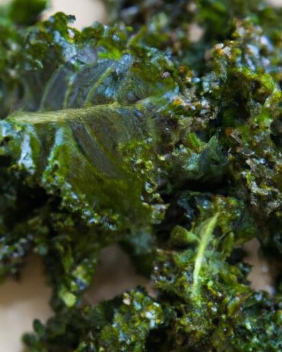 Crispy Baked Kale Chips with Nutritional Yeast Goodness