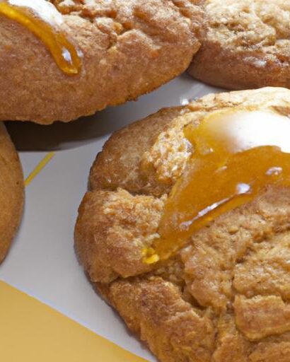 Golden Delight: Sweet Potato Biscuits with Honey Glaze