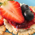 No-Bake Berry & Cream Cheese Danish on Crunchy Crackers