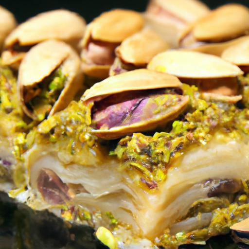 Golden Layers of Turkish Pistachio Baklava Unveiled