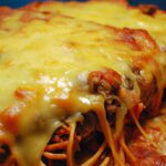 Hearty Spaghetti Pie with Savory Meat Sauce Delight