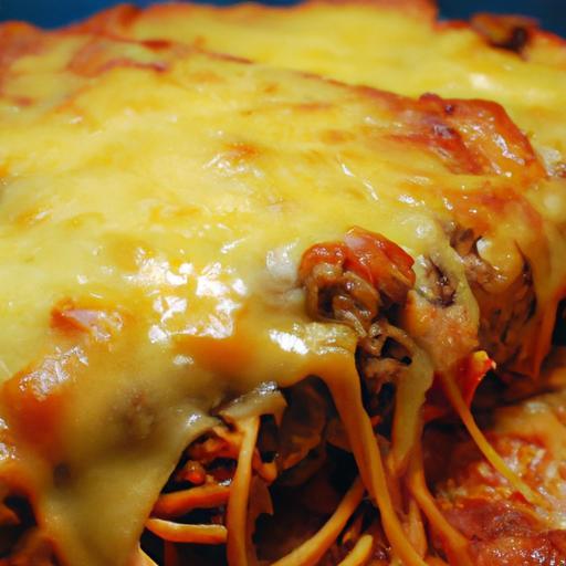 Hearty Spaghetti Pie with Savory Meat Sauce Delight
