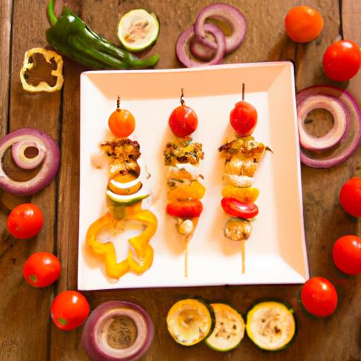 Savor Summer: Grilled Veggie Skewers with Tangy Balsamic glaze