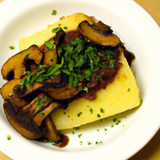 Savor vegan Polenta with Earthy Mushroom Ragout Delight