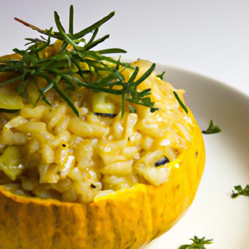 Creamy Butternut Squash Risotto with Fragrant Fennel Flair