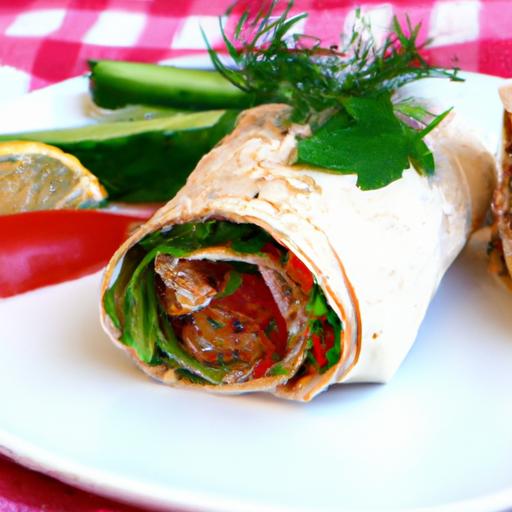Savoring Turkish adana Kebab Wrapped in Soft Lavash Bread