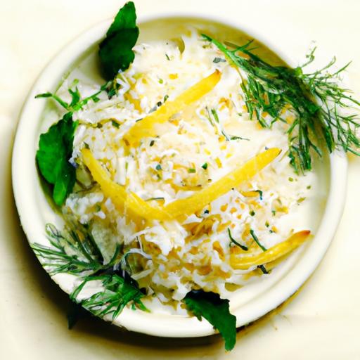 Bright & Zesty: lemon Orzo ‌with feta⁢ and Fresh ⁣Dill Delight