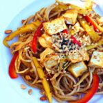 Bold & Nutty: Spicy Peanut Noodles with Tofu Delight