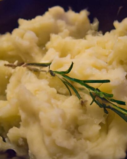 Creamy Vegan Mashed Potatoes with Garlic & Rosemary Flair