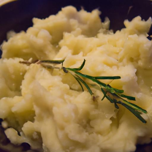 Creamy Vegan Mashed Potatoes with Garlic & Rosemary Flair