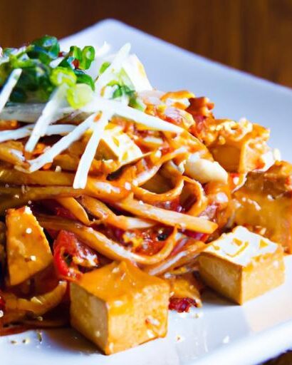 Fiery Gochujang Noodles with Crispy Tofu: A Flavor Kick