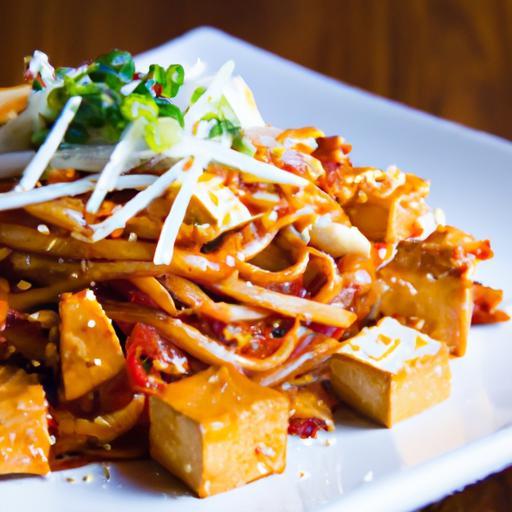 Fiery Gochujang Noodles with Crispy Tofu: A Flavor Kick