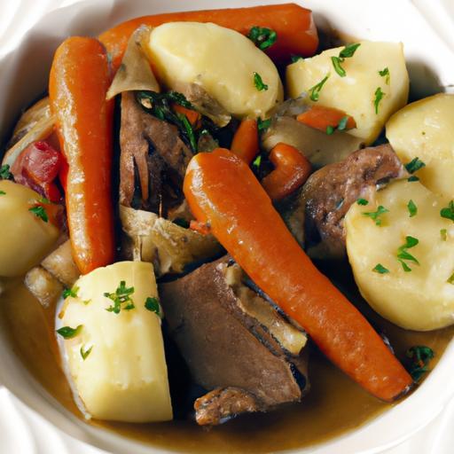 Hearty Beef Pot-au-Feu with Rustic Root Vegetables Delight