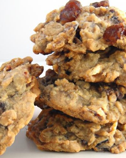Chewy Chocolate Chip Oat Cookies with Tangy Dried Fruit