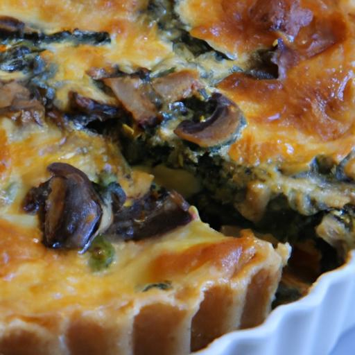 Crustless Spinach Mushroom Quiche: Light & Flavorful Delight