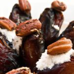 Irresistible Savory Stuffed Dates with Goat Cheese & Almonds