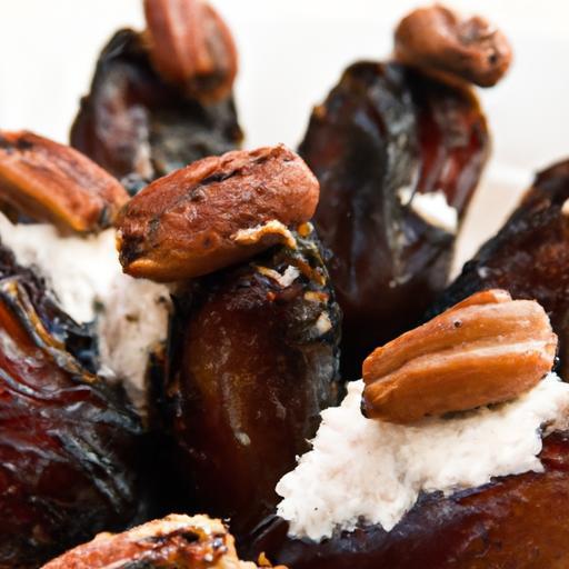 Irresistible Savory Stuffed Dates with Goat Cheese & Almonds