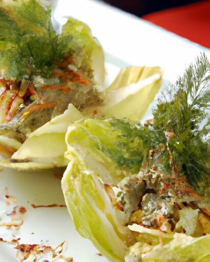 Crisp Endive Boats Filled with Flavorful Herbed Goat Cheese