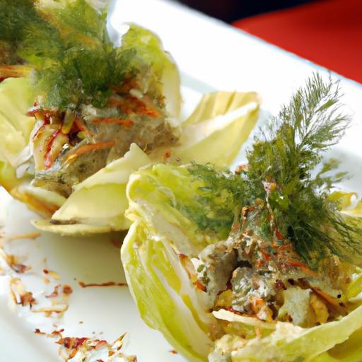 Crisp Endive Boats Filled with Flavorful Herbed Goat Cheese