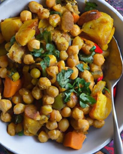 Hearty Butternut Squash & Chickpea Curry Bake Delight