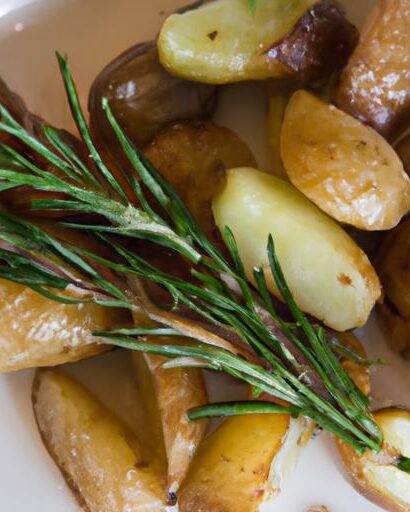 Crispy Roasted Fingerling Potatoes with Fragrant Rosemary