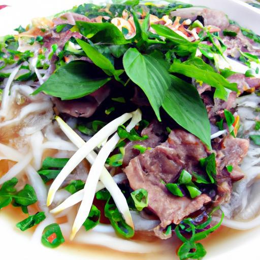 Savoring Vietnamese Pho: Beef and Rice Noodles Delight