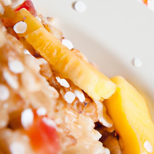Tropical Twist: Coconut Quinoa with Pineapple & Almonds Delight