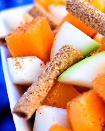 Sweet Twist: Fruit Salsa Paired with Cinnamon Chips Delight