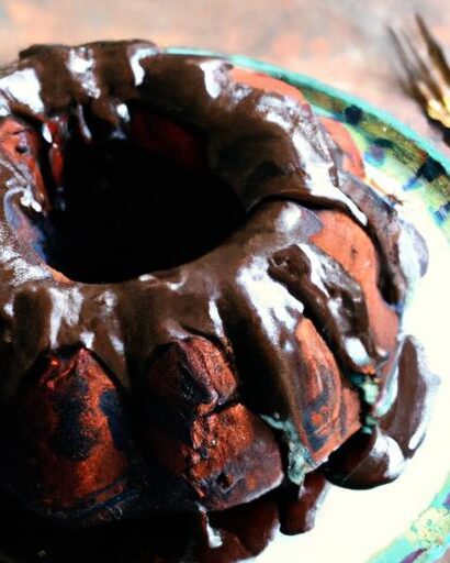 Decadent Chocolate Bundt Cake with Silky Ganache Glaze
